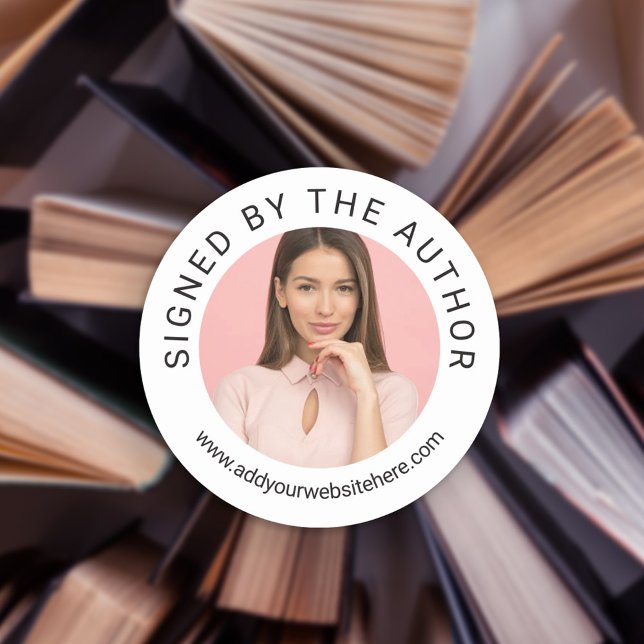 Profile Photo Signed by the Author Classic Round Sticker (Creator Uploaded)