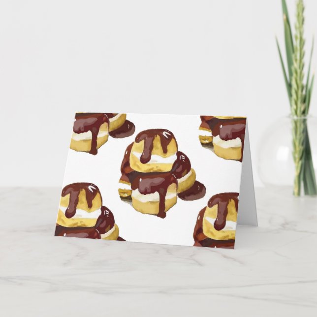 Profiteroles Greeting Card (Front)