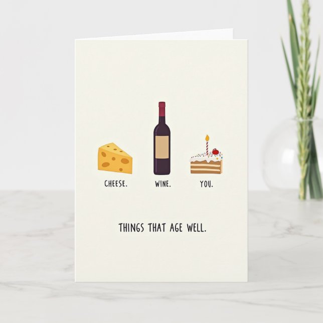 Profound Wit Birthday Card (Front)