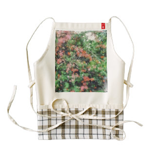 Profusion of beautiful flowers zazzle HEART apron