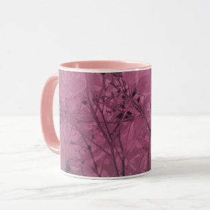Profusion of Pretty Petals Pink Warm Grey Tones Mug
