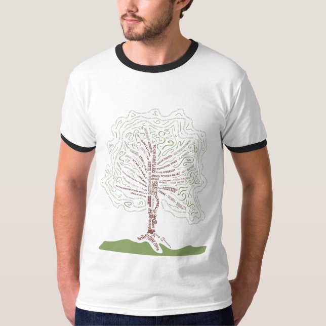 Prog Rock Family Tree T-Shirt (Front)