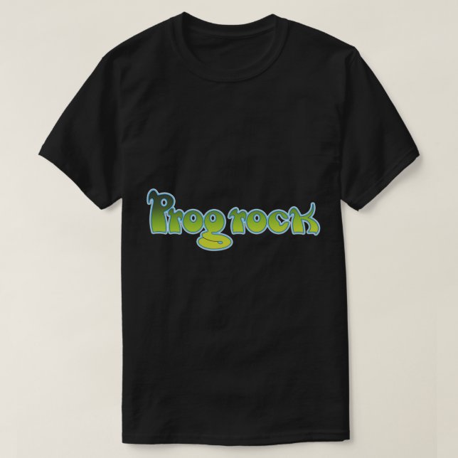 Prog Rock Vintage  Green   T-Shirt (Design Front)
