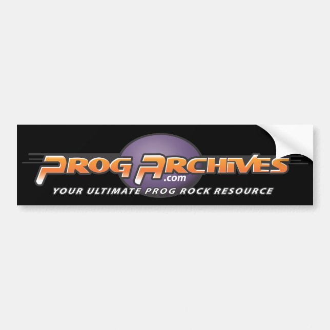 Progarchives.com Official Bumper Sticker (black) (Front)