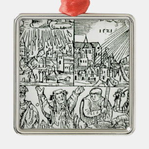Prognostications, 1521 metal ornament