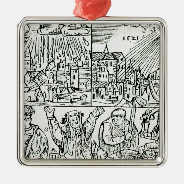 Prognostications, 1521 metal ornament (Front)