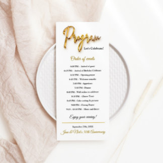 Program - 3d Gold Tex Minimalist Design