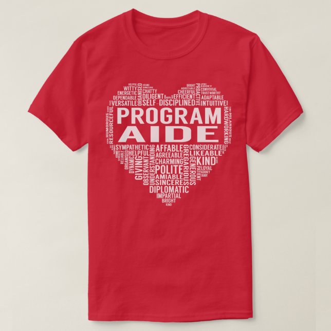 Program Aide Heart T-Shirt (Design Front)