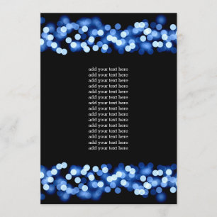 Program Insert Blue Hollywood Glam