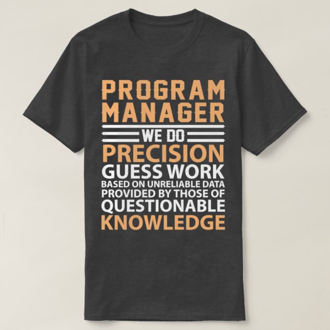 Program Manager definition T-Shirt (Design Front)