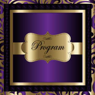 purple gold black birthday crafts party supplies zazzle