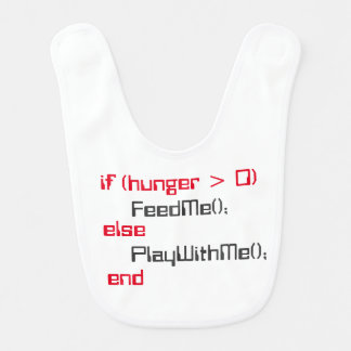 Programmer baby bib