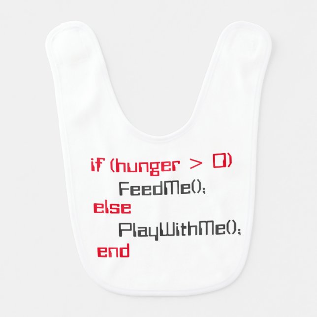 Programmer baby bib (Front)
