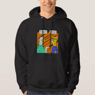 Programmer Cat and Goose  Geek  Computer Joke Hoodie