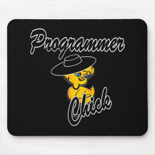 Programmer Chick #4 Mouse Pad (Front)