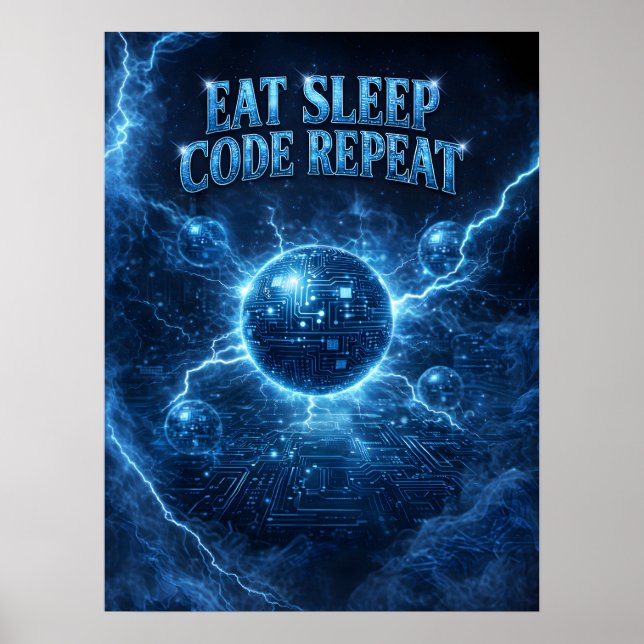 Programmer Code Lightning Core Poster (Front)