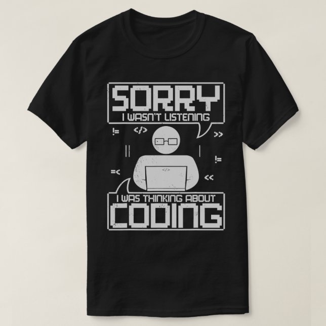 Programmer Coder Software Web Developer Coding Com T-Shirt (Design Front)