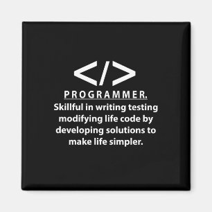 Programmer Coding Developer Programmer Magnet