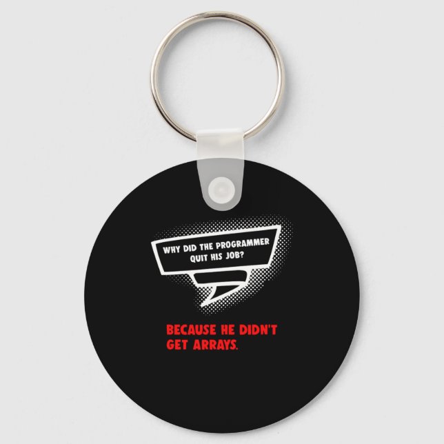 Programmer Developer Coder Coding Programming Gift Keychain (Front)