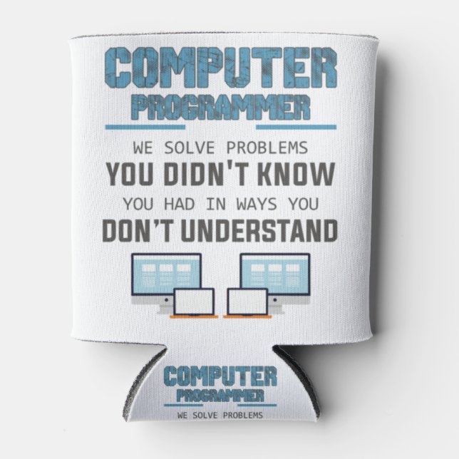 Programmer developer computer scientist gift-IXe3i Can Cooler (Front)