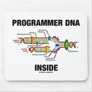 Programmer DNA Inside (DNA Replication) Mouse Pad