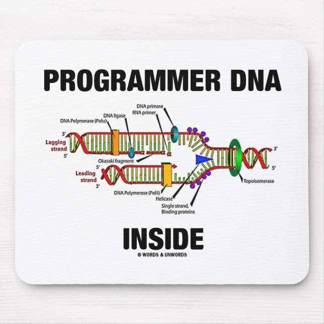 Programmer DNA Inside (DNA Replication) Mouse Pad (Front)