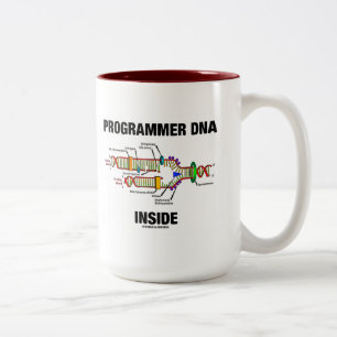 Programmer DNA Inside (DNA Replication) Two-Tone Coffee Mug