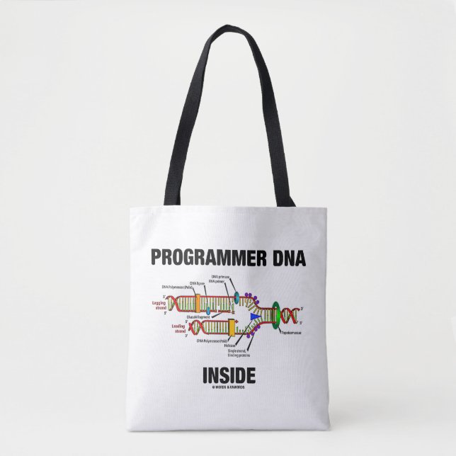 Programmer DNA Inside Molecular Biology Humor Tote Bag (Front)