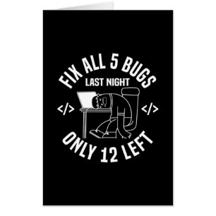 Programmer Fix All 5 Bugs Card