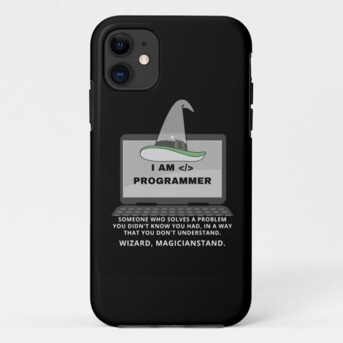 Programmer Funny Definition iPhone 11 Case