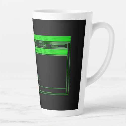 Programmer Green Terminal Latte Mug