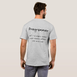 Programmer Hoodie (backprint) T-Shirt