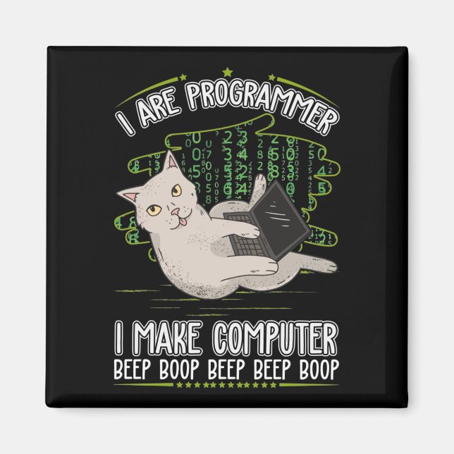 Programmer humor computer science magnet (Front)