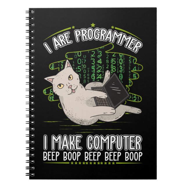 Programmer humor computer science notebook (Front)