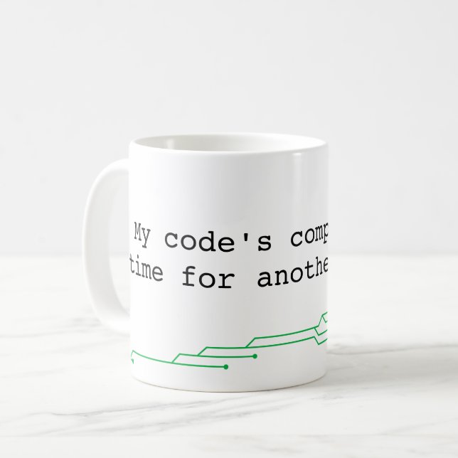 Programmer Humor Pun Coffee Mug (Front Left)