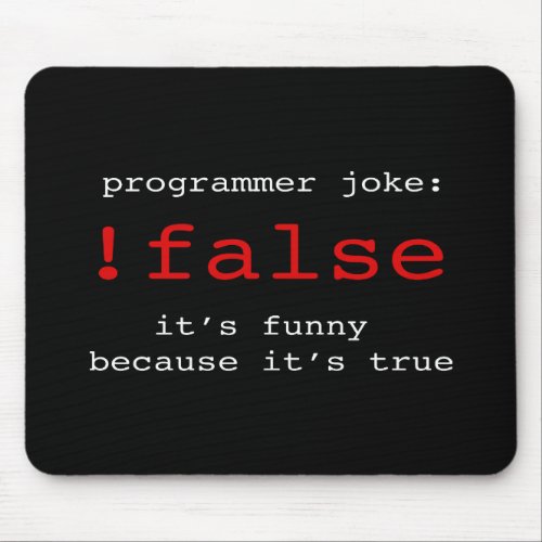 Programmer joke mouse pad