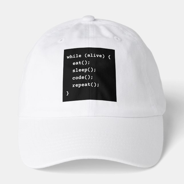 Programmer Life Cycle Loop (while loop) Hat (Front)