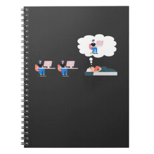 Programmer Life IT Computer Scientist Workaholic Notebook