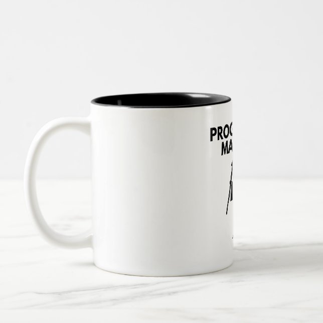 Programmer Magician for software developer Two-Tone Coffee Mug (Left)