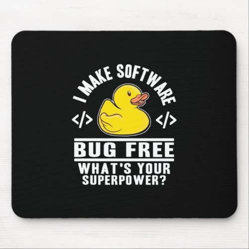 Programmer Make Software Bug Free Mouse Pad