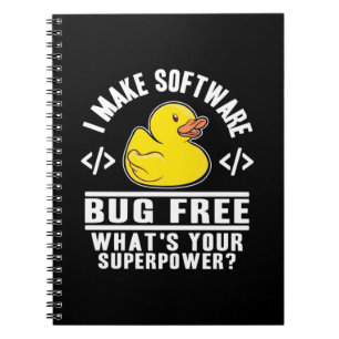 Programmer Make Software Bug Free Notebook