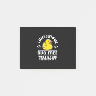 Programmer Make Software Bug Free Post-it Notes