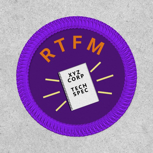 Programmer Merit Badge You Read the Manual (Front)