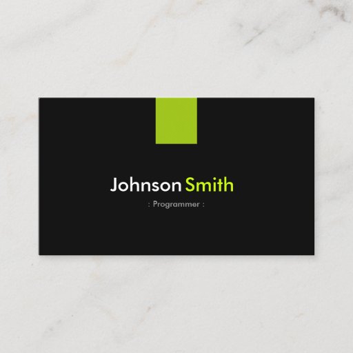 Customizable Programmer Modern Mint Green Business Card Templates
