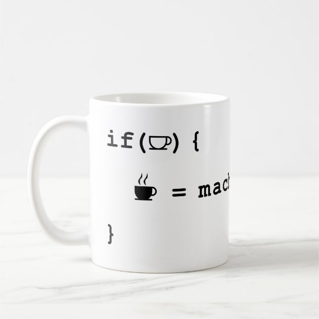 Programmer Mugs - If Coffee Mug Is Empty (Left)