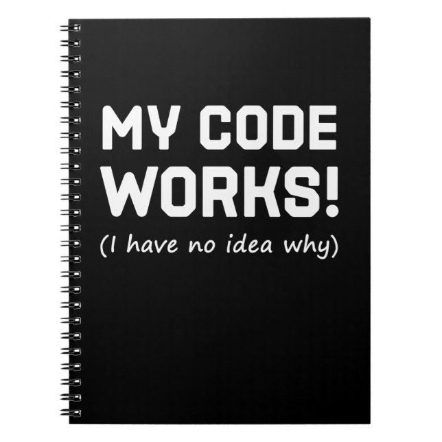 Programmer My Code Works Notebook (Front)