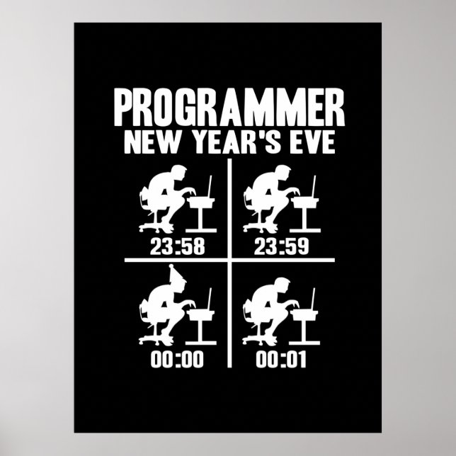 Programmer New Year's Ever Poster (Front)