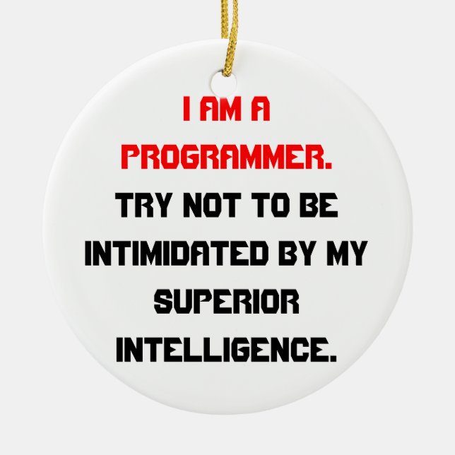 Programmer Ornament (Front)
