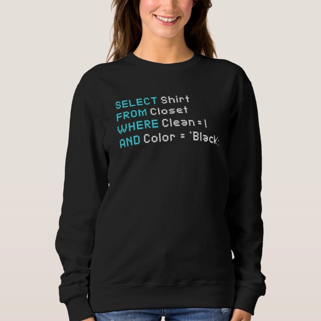 Programmer Quellcode Quote Sweatshirt (Front)
