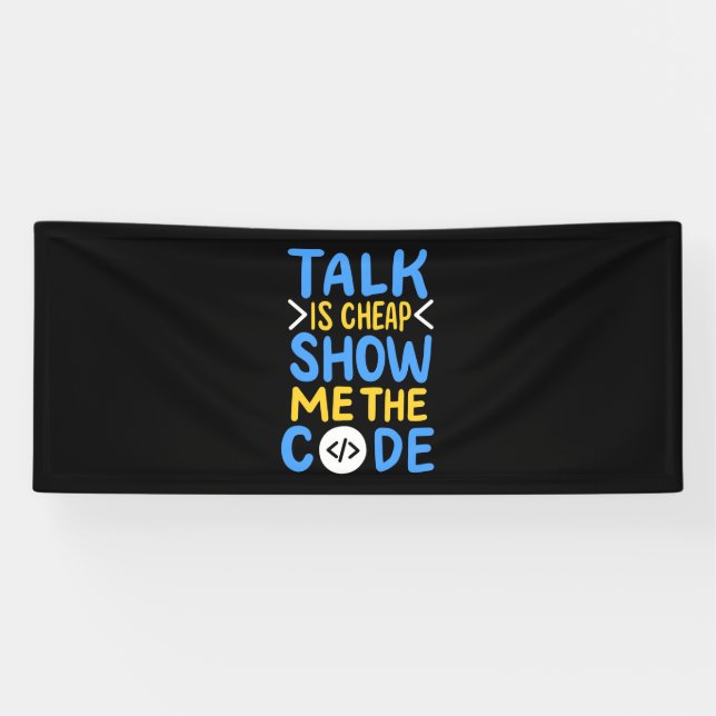 Programmer Show Me The Code Banner (Horizontal)